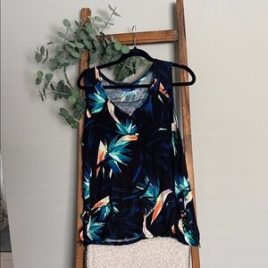 Apt. 9 Black Tropical Tank Top